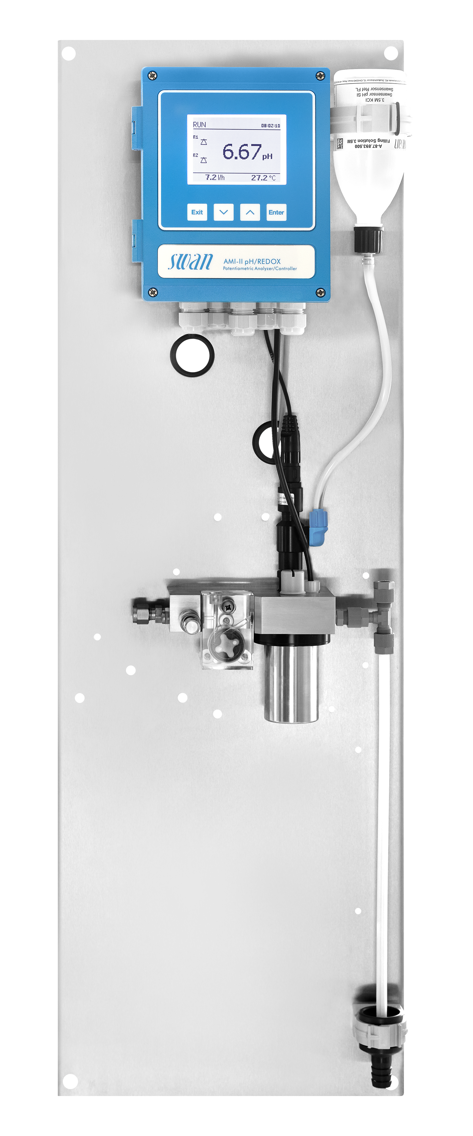 IXA21511X00 AMI-II pH-Redox QV-Flow with SS pH SI